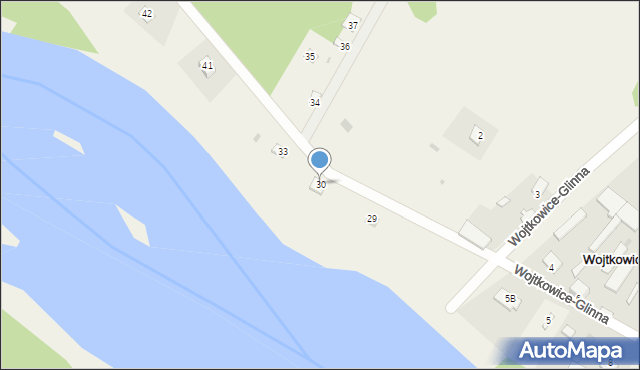 Wojtkowice-Glinna, Wojtkowice-Glinna, 30, mapa Wojtkowice-Glinna