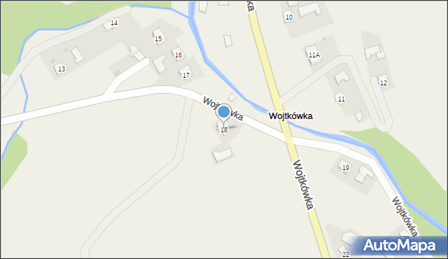 Wojtkówka, Wojtkówka, 18, mapa Wojtkówka