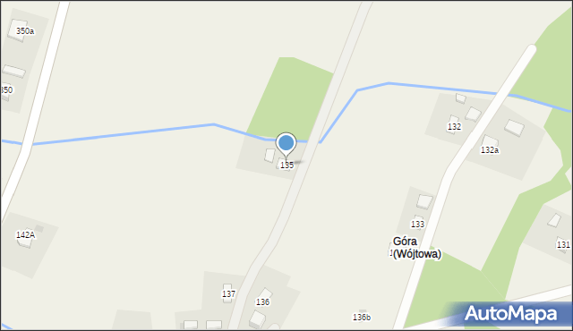 Wójtowa, Wójtowa, 135, mapa Wójtowa