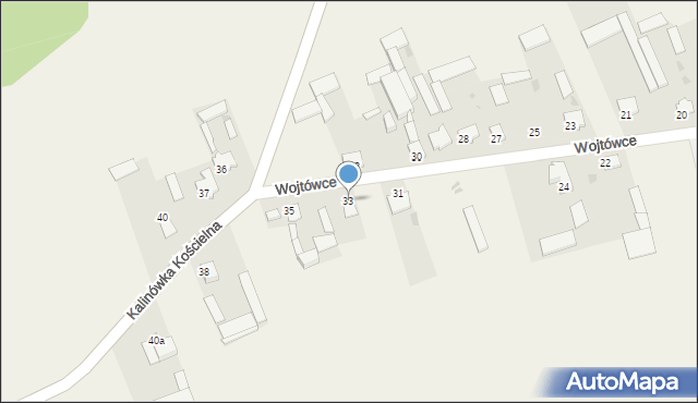 Wojtówce, Wojtówce, 33, mapa Wojtówce