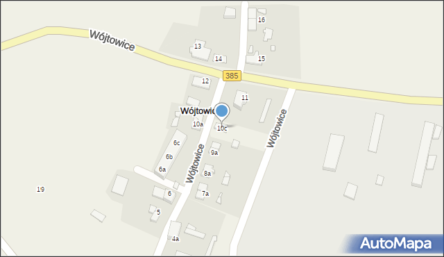 Wójtowice, Wójtowice, 10c, mapa Wójtowice