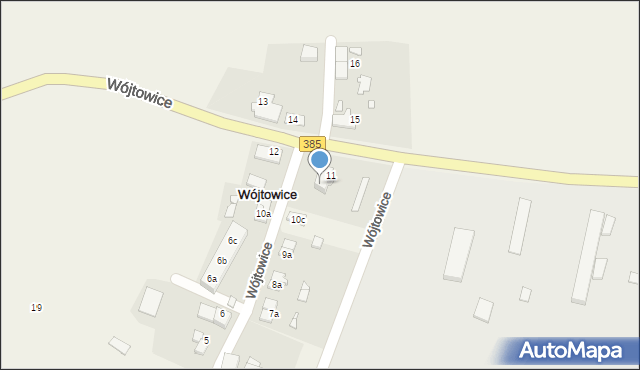 Wójtowice, Wójtowice, 11a, mapa Wójtowice