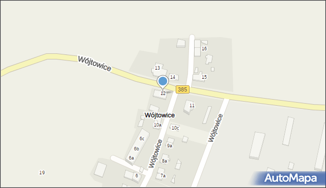 Wójtowice, Wójtowice, 12, mapa Wójtowice