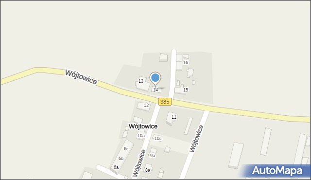 Wójtowice, Wójtowice, 14, mapa Wójtowice