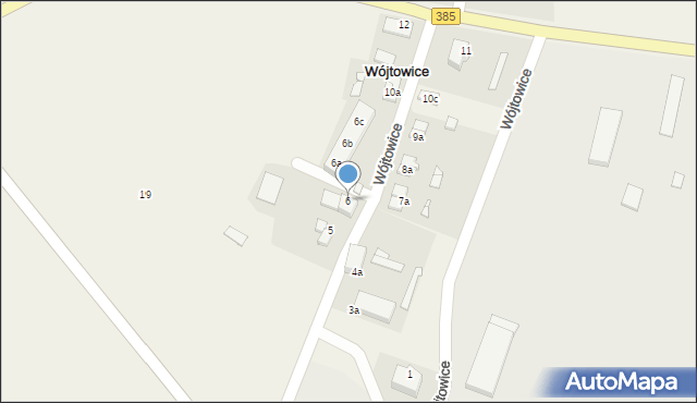 Wójtowice, Wójtowice, 6, mapa Wójtowice