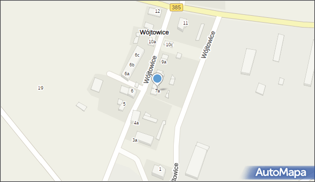 Wójtowice, Wójtowice, 7a, mapa Wójtowice