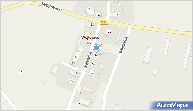 Wójtowice, Wójtowice, 9a, mapa Wójtowice