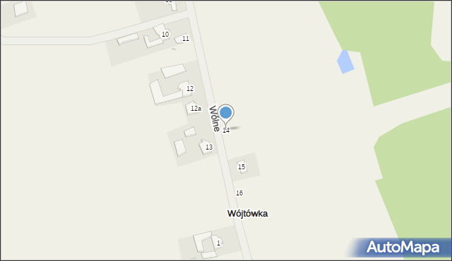 Wójtówka, Wójtówka, 14, mapa Wójtówka