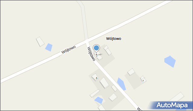 Wójtowo, Wójtowo, 5, mapa Wójtowo