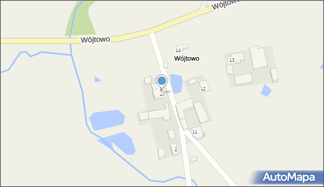 Wójtowo, Wójtowo, 1a, mapa Wójtowo