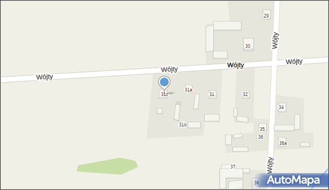 Wójty, Wójty, 31c, mapa Wójty