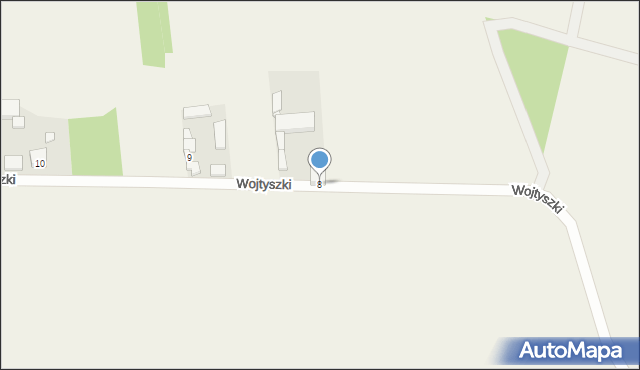 Wojtyszki, Wojtyszki, 8, mapa Wojtyszki