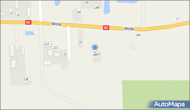 Wola, Wola, 19A, mapa Wola