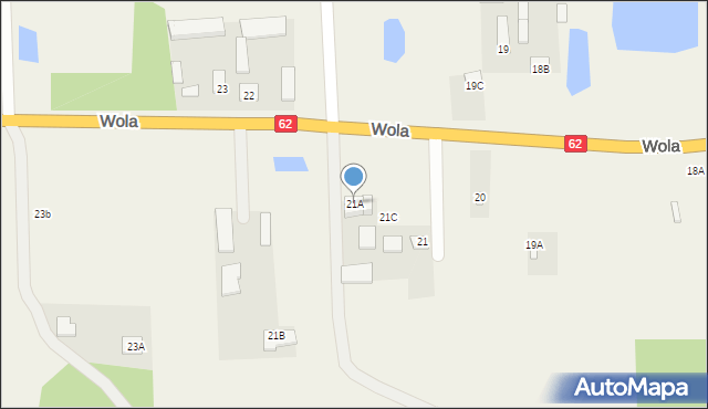 Wola, Wola, 21A, mapa Wola