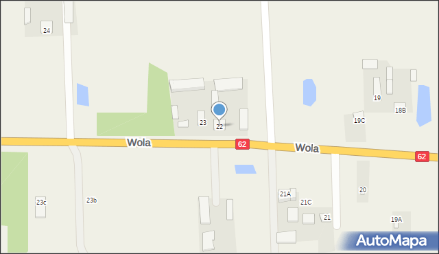 Wola, Wola, 22, mapa Wola