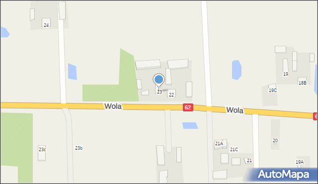 Wola, Wola, 23, mapa Wola