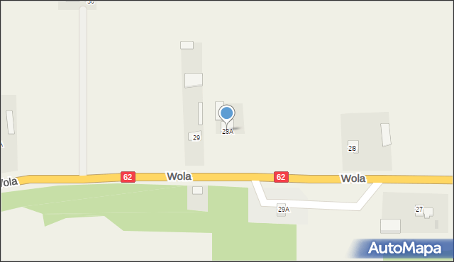 Wola, Wola, 28A, mapa Wola