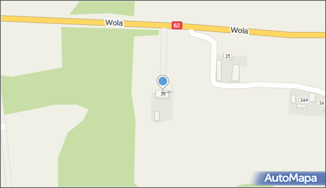 Wola, Wola, 36, mapa Wola