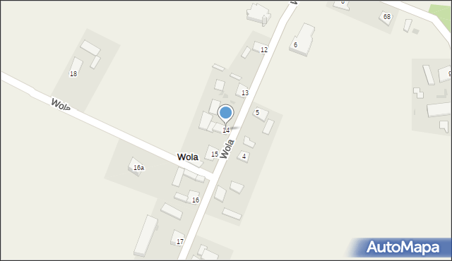 Wola, Wola, 14, mapa Wola