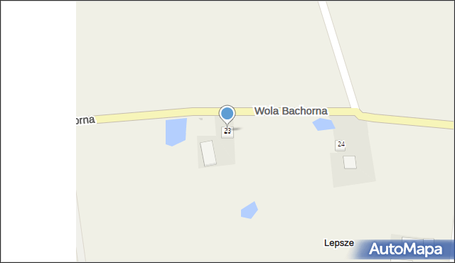 Wola Bachorna, Wola Bachorna, 23, mapa Wola Bachorna