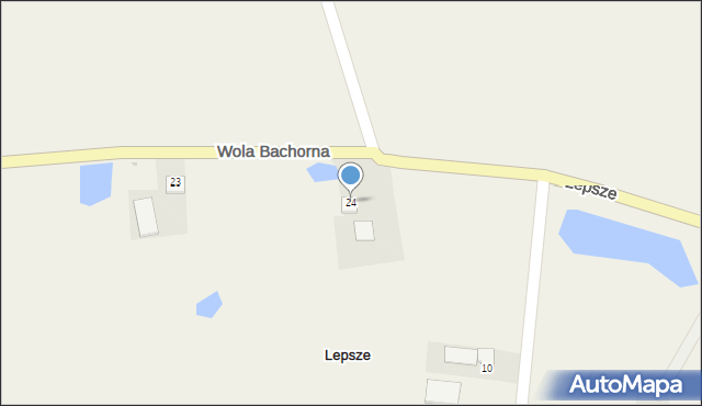 Wola Bachorna, Wola Bachorna, 24, mapa Wola Bachorna