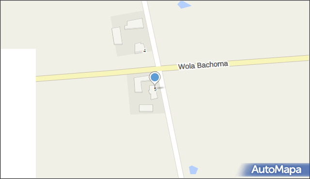 Wola Bachorna, Wola Bachorna, 5, mapa Wola Bachorna