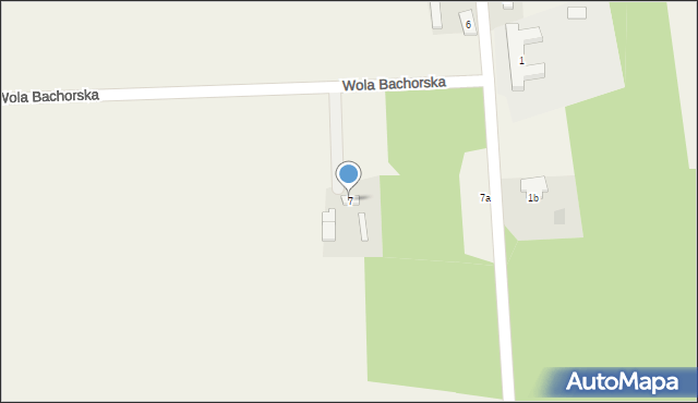Wola Bachorska, Wola Bachorska, 7, mapa Wola Bachorska