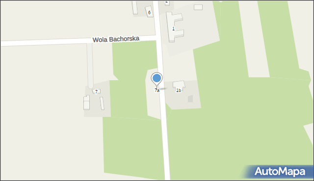 Wola Bachorska, Wola Bachorska, 7a, mapa Wola Bachorska