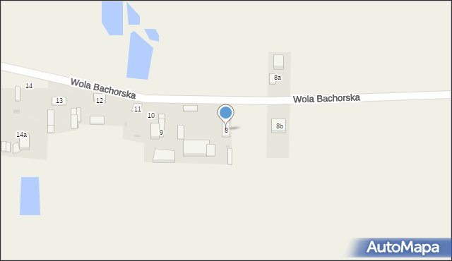 Wola Bachorska, Wola Bachorska, 8, mapa Wola Bachorska