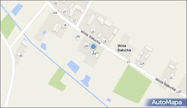 Wola Bałucka, Wola Bałucka, 15a, mapa Wola Bałucka