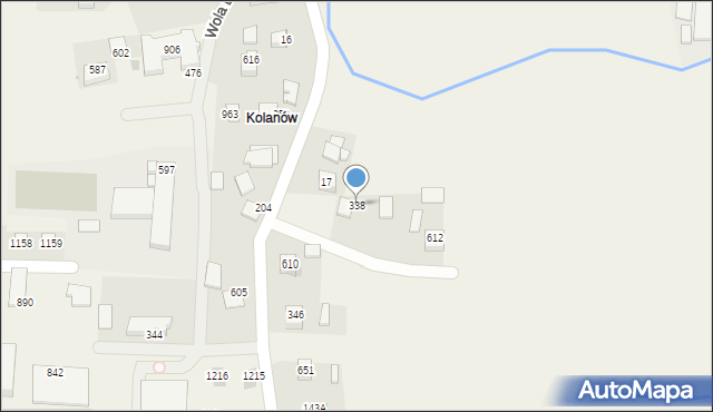 Wola Batorska, Wola Batorska, 338, mapa Wola Batorska