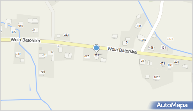 Wola Batorska, Wola Batorska, 563, mapa Wola Batorska