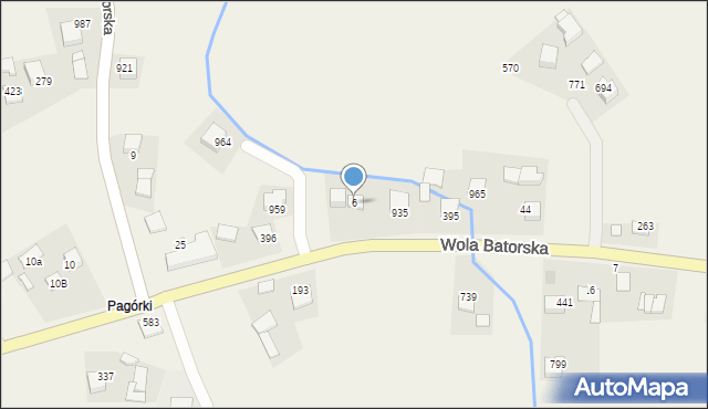 Wola Batorska, Wola Batorska, 6, mapa Wola Batorska
