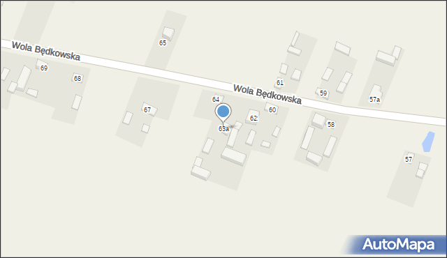 Wola Będkowska, Wola Będkowska, 63a, mapa Wola Będkowska