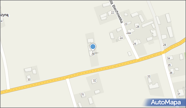 Wola Biechowska, Wola Biechowska, 29, mapa Wola Biechowska