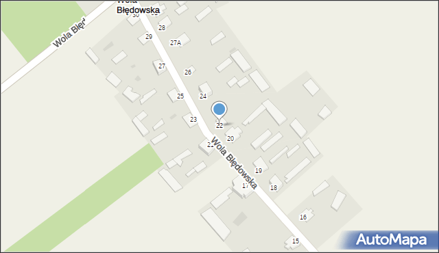 Wola Błędowska, Wola Błędowska, 22, mapa Wola Błędowska