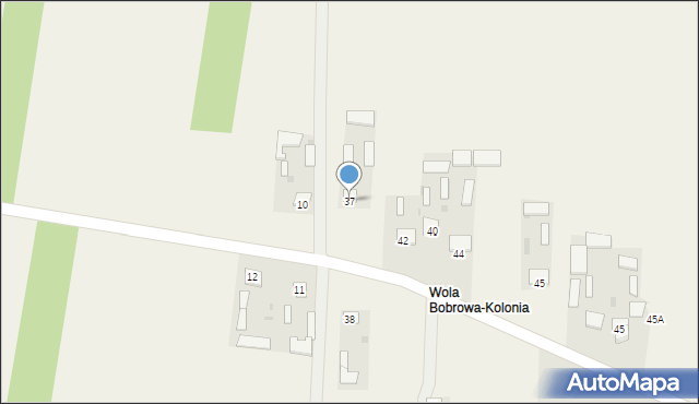 Wola Bobrowa, Wola Bobrowa, 37, mapa Wola Bobrowa