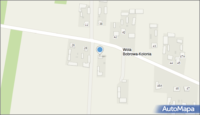 Wola Bobrowa, Wola Bobrowa, 38, mapa Wola Bobrowa