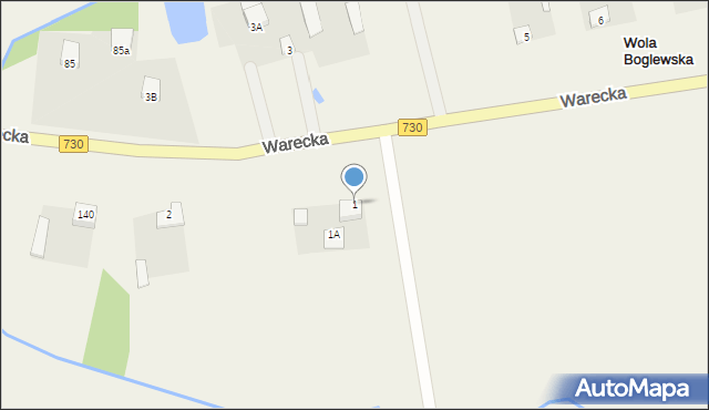 Wola Boglewska, Wola Boglewska, 1, mapa Wola Boglewska