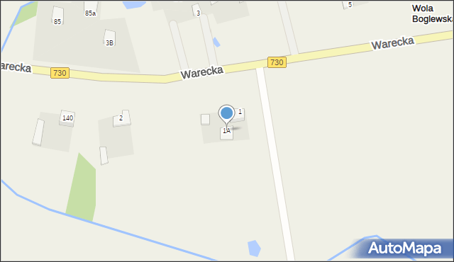 Wola Boglewska, Wola Boglewska, 1A, mapa Wola Boglewska