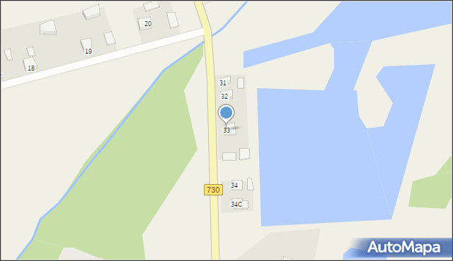 Wola Boglewska, Wola Boglewska, 33, mapa Wola Boglewska