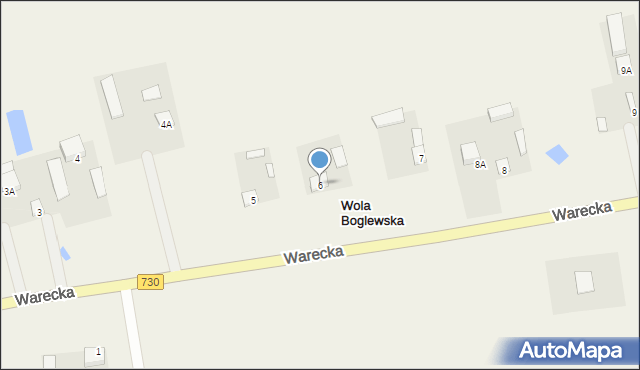 Wola Boglewska, Wola Boglewska, 6, mapa Wola Boglewska