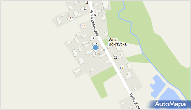 Wola Bokrzycka, Wola Bokrzycka, 7, mapa Wola Bokrzycka