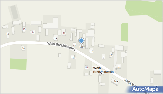 Wola Brzeźniowska, Wola Brzeźniowska, 10a, mapa Wola Brzeźniowska