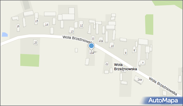 Wola Brzeźniowska, Wola Brzeźniowska, 11a, mapa Wola Brzeźniowska