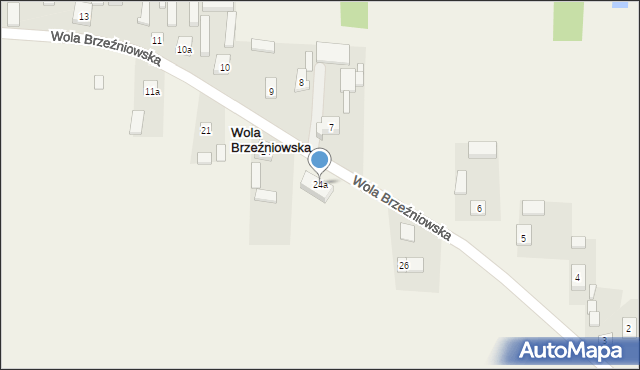 Wola Brzeźniowska, Wola Brzeźniowska, 24a, mapa Wola Brzeźniowska