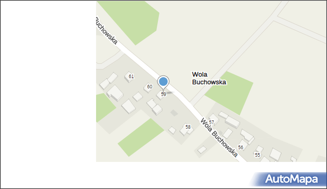 Wola Buchowska, Wola Buchowska, 59, mapa Wola Buchowska