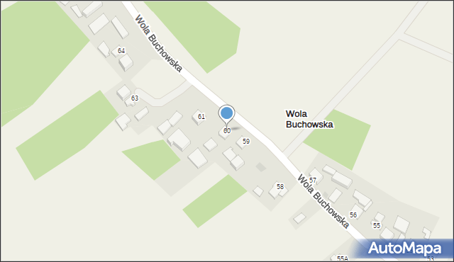 Wola Buchowska, Wola Buchowska, 60, mapa Wola Buchowska