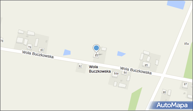 Wola Buczkowska, Wola Buczkowska, 83, mapa Wola Buczkowska