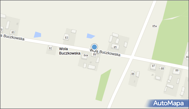 Wola Buczkowska, Wola Buczkowska, 84, mapa Wola Buczkowska